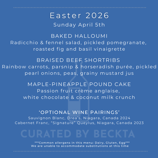 Easter "Dinner for Two" Food & Wine Package - April 5th ONLY