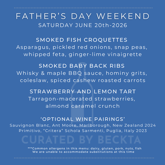 Father's Day Weekend "Dinner for Two" Food & Wine Package - June 20th ONLY