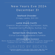 New Year's Eve Food & Wine Package - AVAILABLE DEC 31 ONLY