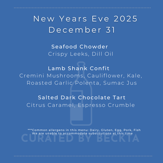 New Year's Eve Three-Course Meal Kit - AVAILABLE DEC 31 ONLY