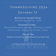 Thanksgiving Meal Kit Serves One - October 11 ONLY