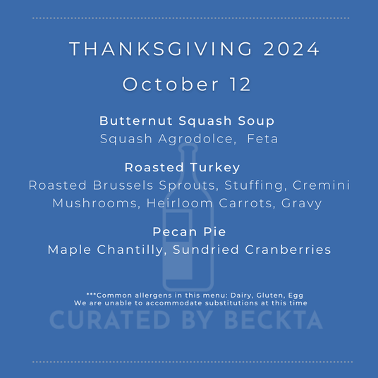 Thanksgiving Meal Kit Serves One - October 11 ONLY