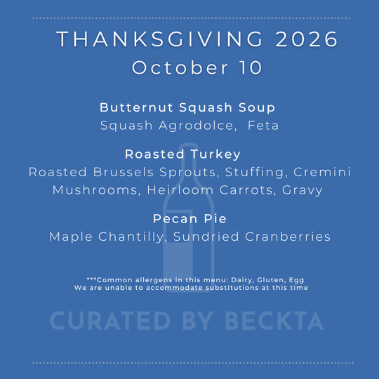 Thanksgiving Meal Kit Serves One - October 10 ONLY