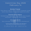 Valentine's Day Three-Course Meal Kit Serves One- AVAILABLE FEB 14 ONLY